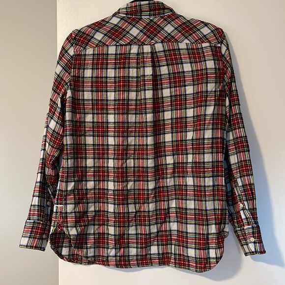 EUC J. Crew flannel shirt - size 4 (small) - Picture 3 of 8